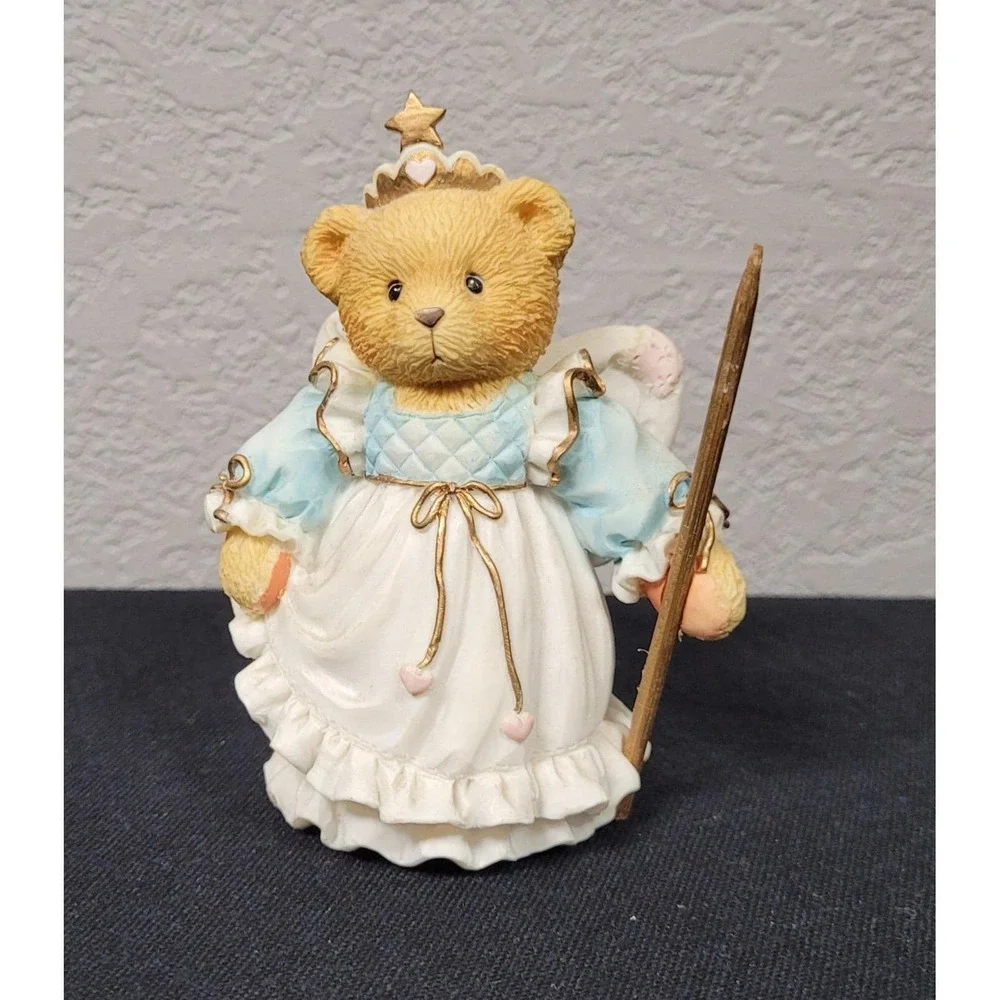 Enesco Cherished Teddies Figurine Kittie You Make Wishes Come True #131865-Read